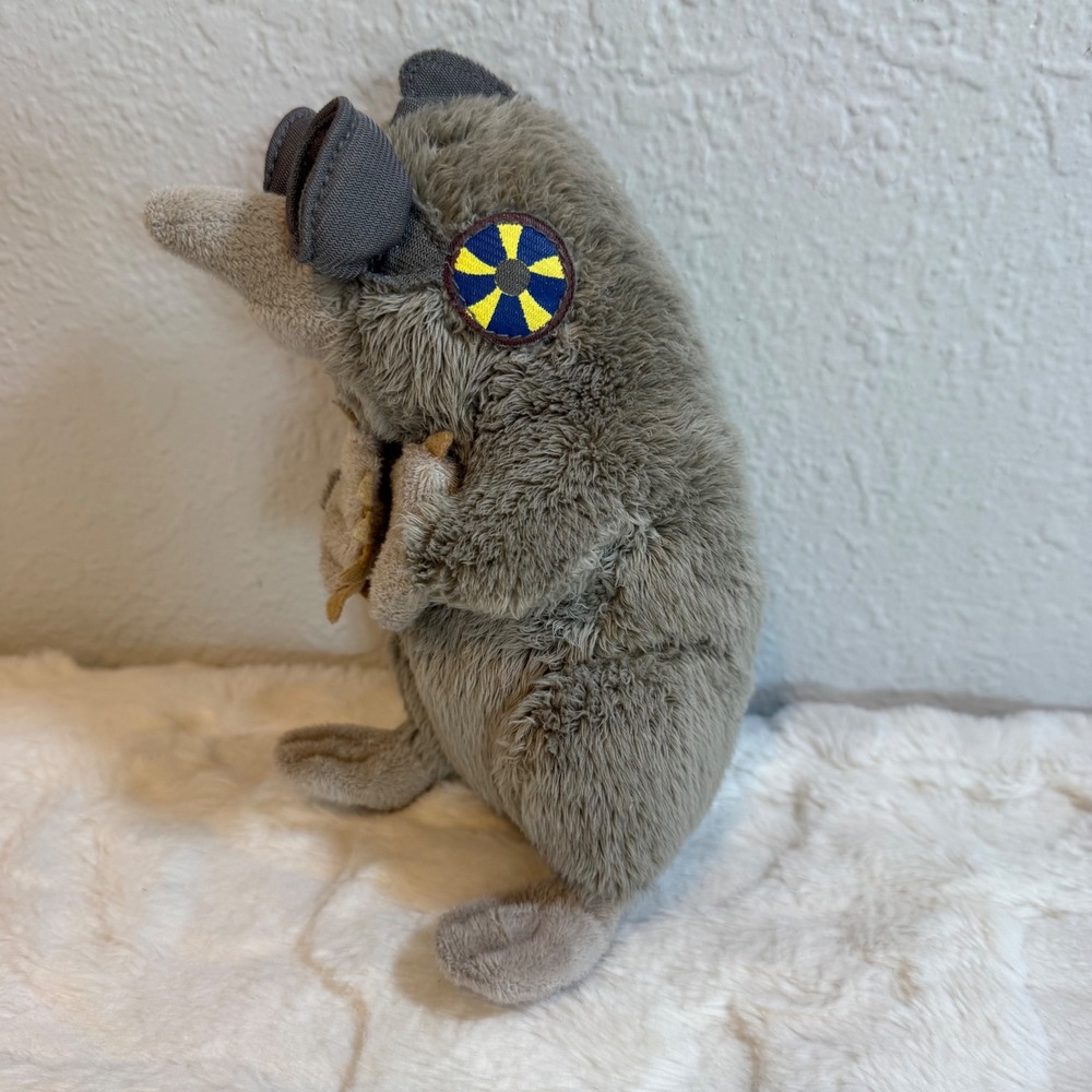 Disney G Force Plush Speckles Gray‎ Mole Special Agent 8"